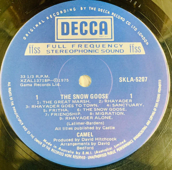 Camel – The Snow Goose (VG+/VG+) – LP, AU 1975 - Image 5