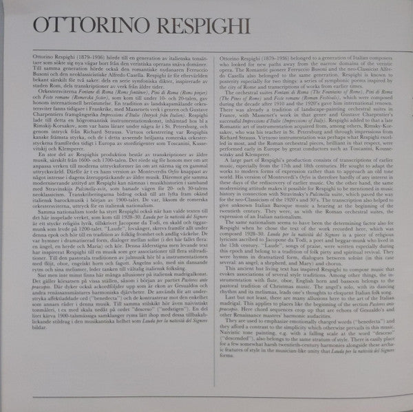 Camille Saint-Saëns, Ottorino Respighi – Oratorio De Noël / Lauda Per La Natività Del Signore (NM/VG+) – LP, SE 1981 - Image 10