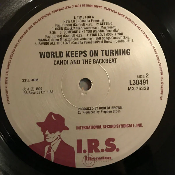 Candi – World Keeps On Turning (VG+/VG+) – LP, AU 1990 - Image 3