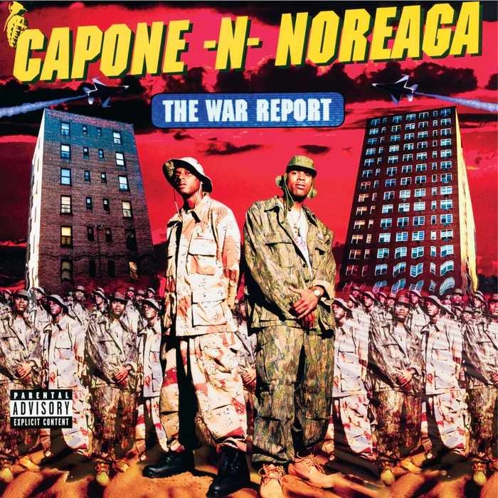 Capone -N- Noreaga – The War Report (2xLP, Clear with Red & Blue Splatter)