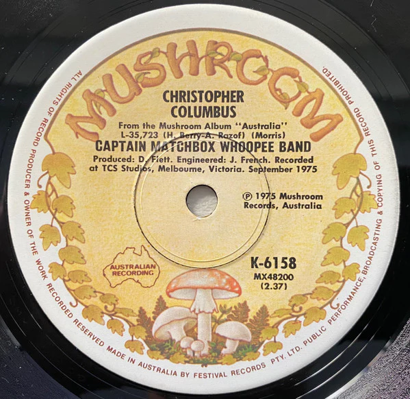 Captain Matchbox Whoopee Band – Australia (E/Generic) – 7", AU 1975 - Image 2