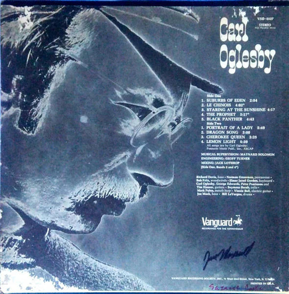 Carl Oglesby – Carl Oglesby (VG+/VG+) – LP, US 1969 - Image 2