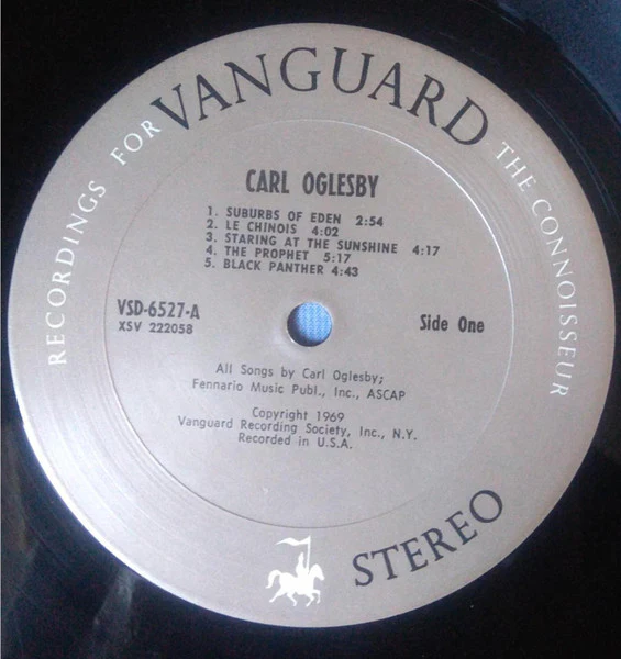 Carl Oglesby – Carl Oglesby (VG+/VG+) – LP, US 1969 - Image 3