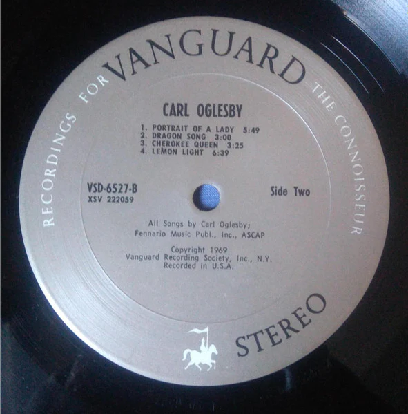 Carl Oglesby – Carl Oglesby (VG+/VG+) – LP, US 1969 - Image 4