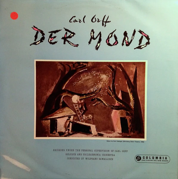 Carl Orff, Philharmonia Orchestra, Wolfgang Sawallisch – Der Mond (VG+/VG+) – 2xLP, UK 1958