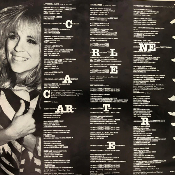 Carlene Carter – C'est C Bon (VG/VG+) – LP, AU 1983 - Image 5