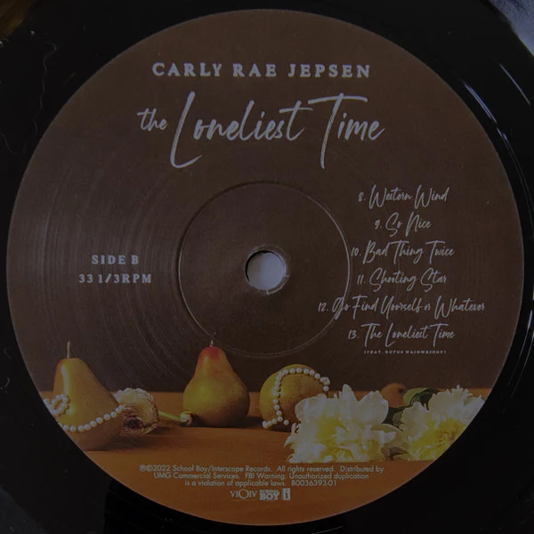 Carly Rae Jepsen – The Loneliest Time (VG+/E) – LP, Worldwide 2022 - Image 6