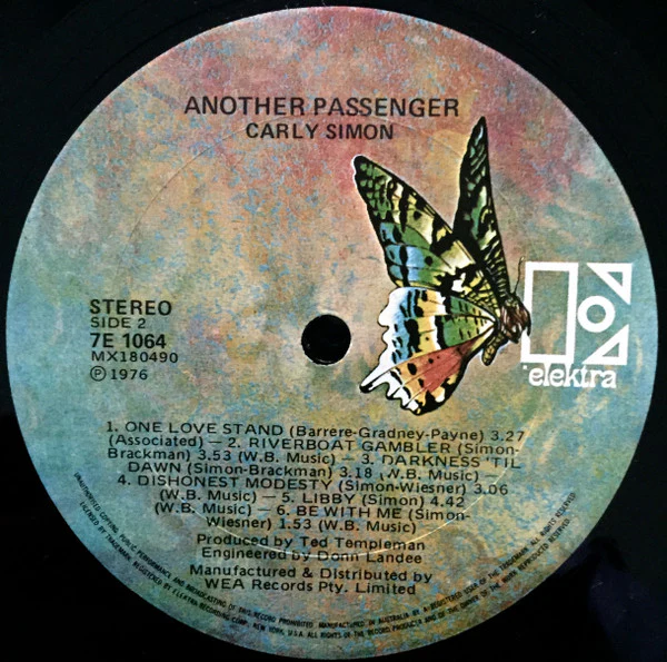 Carly Simon – Another Passenger (VG+/VG+) – LP, AU - Image 4