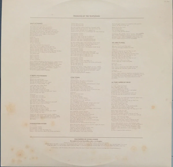 Carly Simon – Another Passenger (VG+/VG+) – LP, AU - Image 5