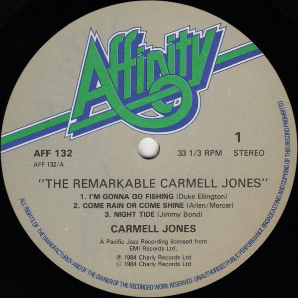 Carmell Jones, Harold Land – The Remarkable Carmell Jones (VG+/VG+) – LP, UK 1984 - Image 3