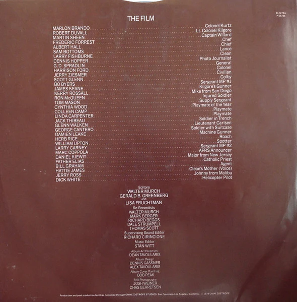 Carmine Coppola, Francis Ford Coppola – Apocalypse Now = 地獄の黙示録 (VG+/VG+) – 2xLP, JP 1979, No OBI - Image 7