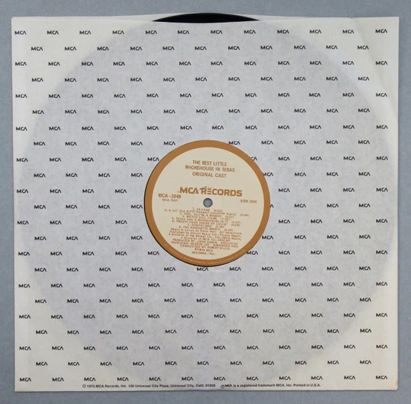 Carol Hall, "The Best Little Whorehouse In Texas" Cast – The Best Little Whorehouse In Texas (VG+/E) – LP, US 1978 - Image 7