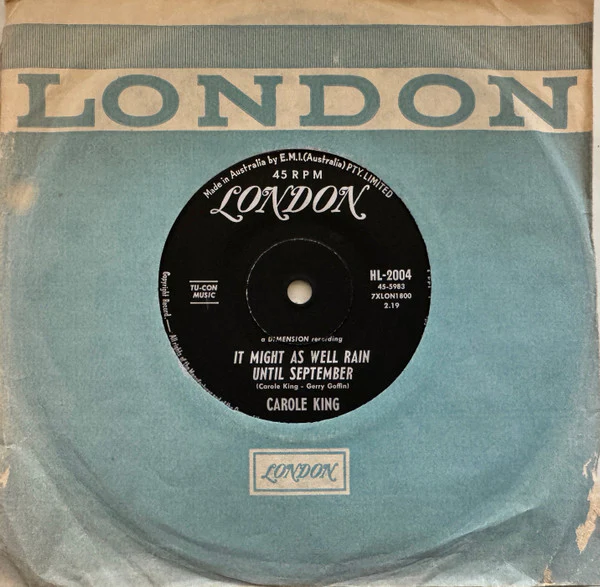 Carole King – It Might As Well Rain Until September (E/Generic) – 7", AU 1962 - Image 3