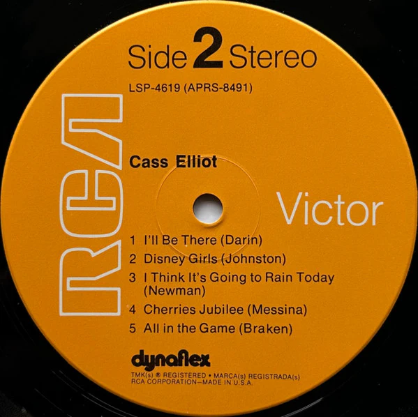 Cass Elliot – Cass Elliot (VG+/VG+) – LP, US 1972 - Image 6