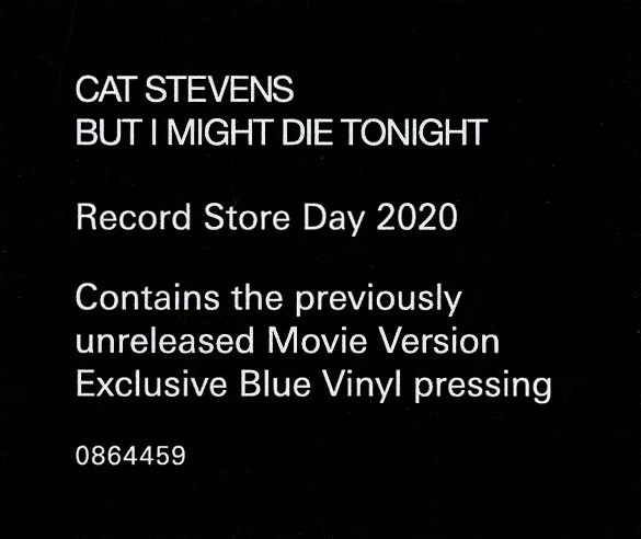 Cat Stevens – But I Might Die Tonight (M/M) – 7", EU 2020 - Image 8