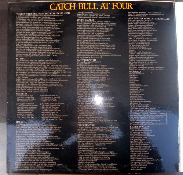 Cat Stevens – Catch Bull At Four (VG/VG+) – LP, AU 1972 - Image 2