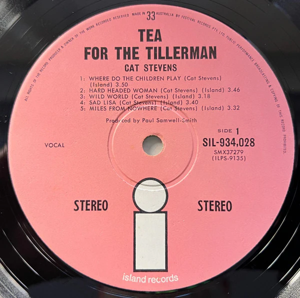 Cat Stevens – Tea For The Tillerman (VG/VG) – LP, AU 1970 - Image 4