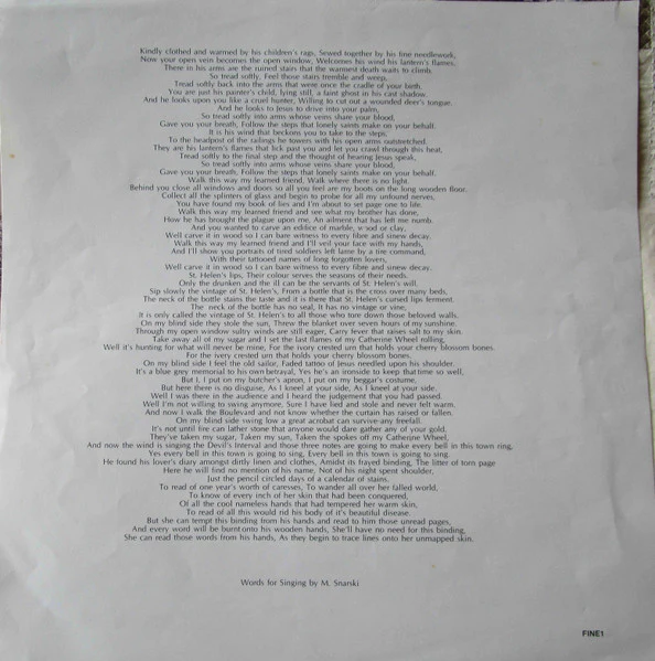 Chad's Tree – Buckle In The Rail (E/E) – LP, AU 1986 - Image 5
