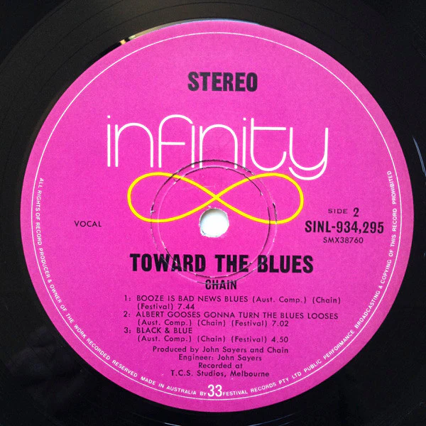 Chain – Toward The Blues (E/E) – LP, AU 1971 - Image 6