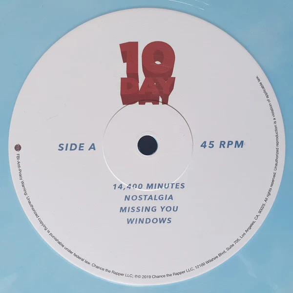Chance The Rapper – 10 Day (M/M) – 2xLP, US 2019 - Image 4