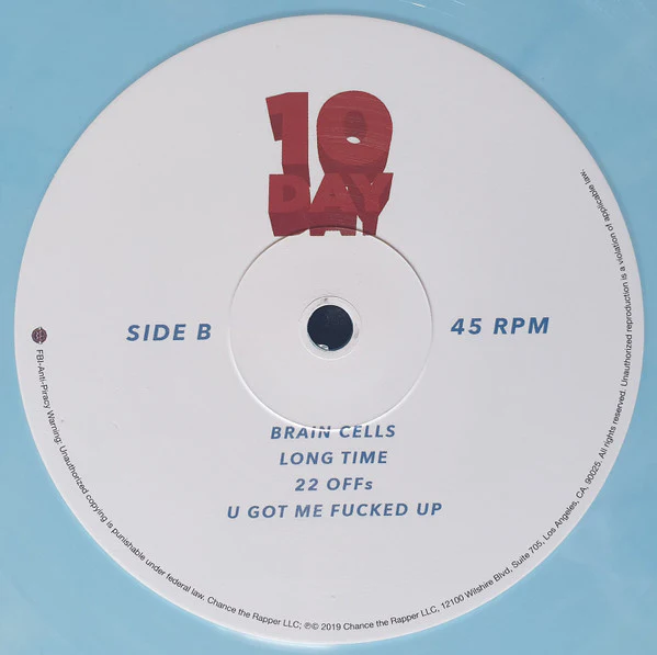 Chance The Rapper – 10 Day (M/M) – 2xLP, US 2019 - Image 5