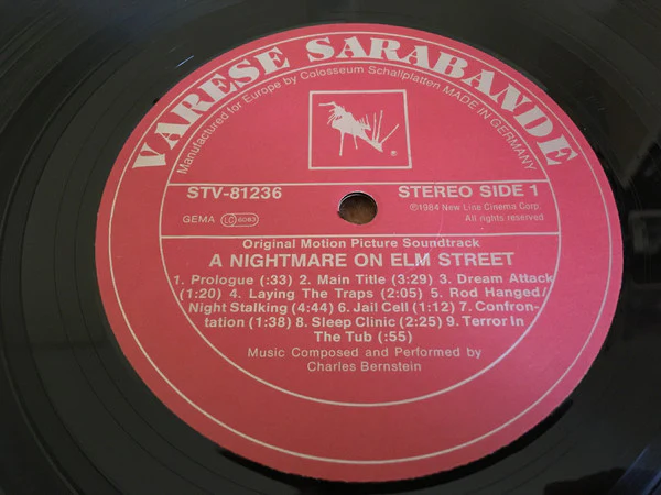 Charles Bernstein – Wes Craven's A Nightmare On Elm Street (Original Soundtrack) (VG+/VG+) – LP, EU 1989 - Image 5