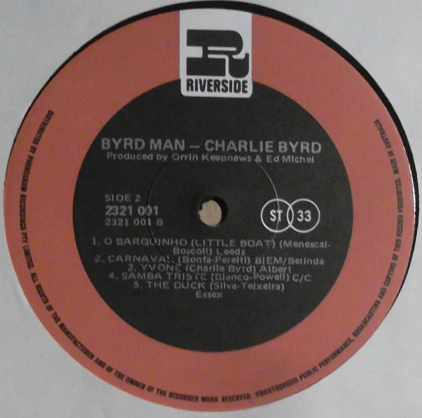Charlie Byrd – Byrd Man (VG+/VG+) – LP, AU - Image 4