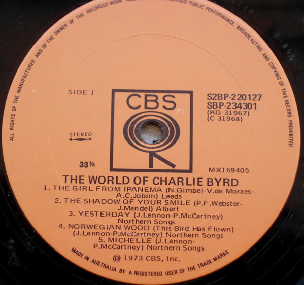 Charlie Byrd – The World Of Charlie Byrd (VG+/VG+) – 2xLP, AU 1973 - Image 6