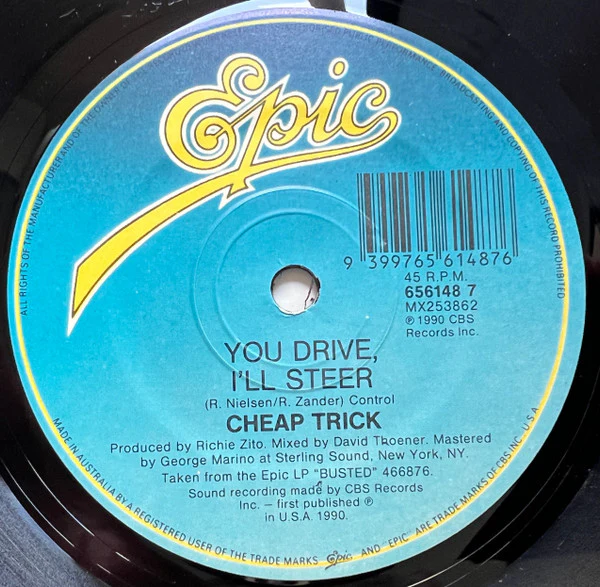 Cheap Trick – Can't Stop Fallin' Into Love (E/VG+) – 7", AU 1990 - Image 4