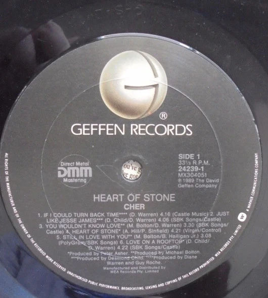 Cher – Heart Of Stone (VG+/VG+) – LP, AU 1989 - Image 3
