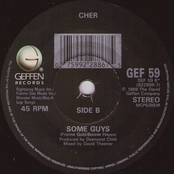 Cher – If I Could Turn Back Time (VG/VG+) – 7", UK 1989 - Image 4