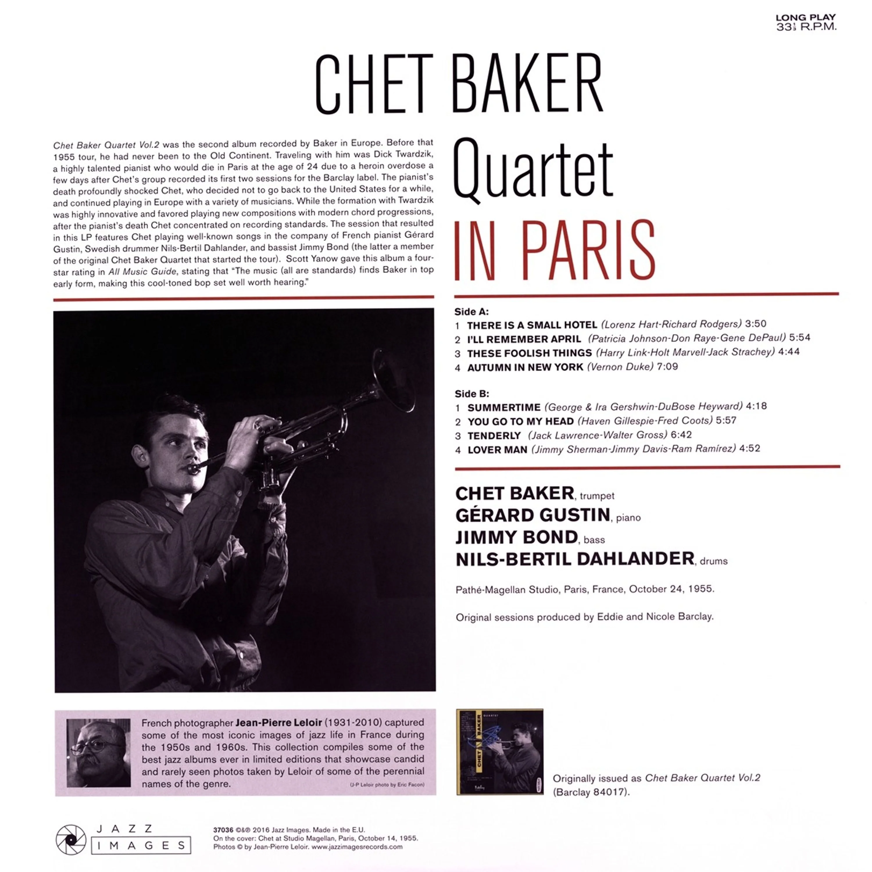 Chet Baker Quartet – In Paris - Image 2