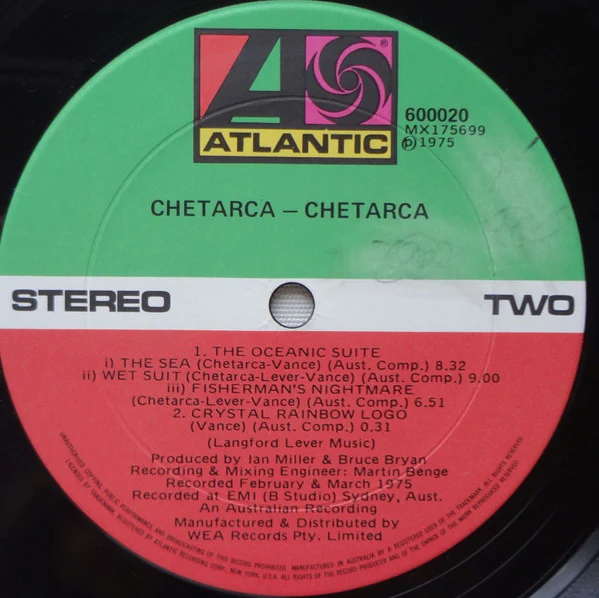 Chetarca – Chetarca (G+/G+) – LP, AU 1975 - Image 4