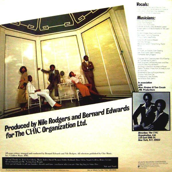 Chic – C'est Chic (VG/VG+) – LP, US 1978 - Image 2