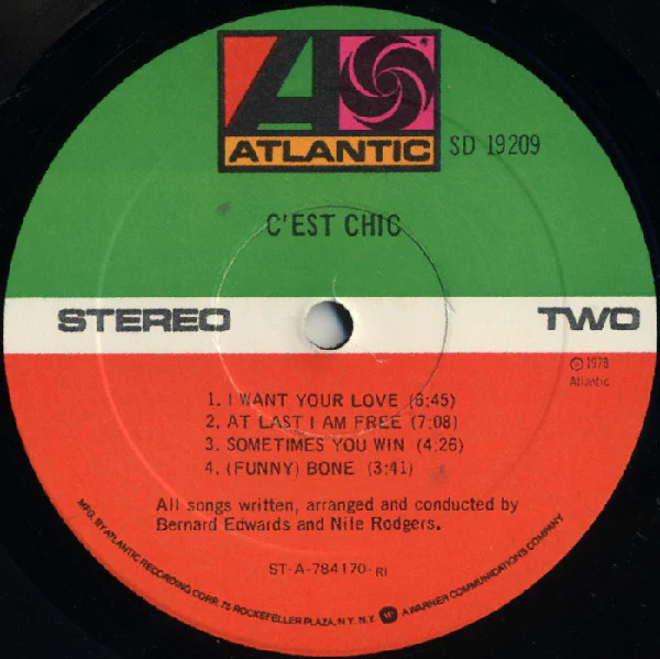 Chic – C'est Chic (VG/VG+) – LP, US 1978 - Image 4