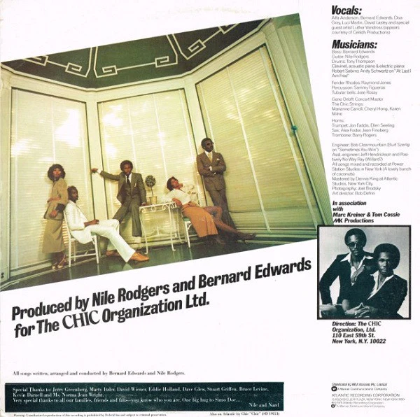 Chic – C'est Chic (VG+/VG) – LP, AU - Image 2
