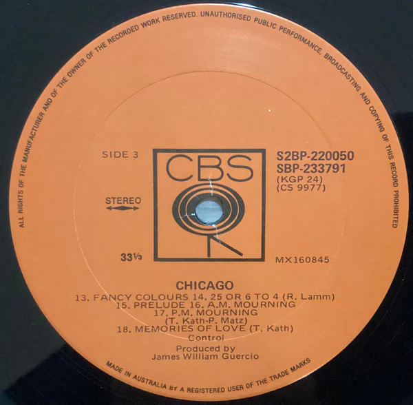 Chicago – Chicago (VG/VG+) – 2xLP, AU - Image 7