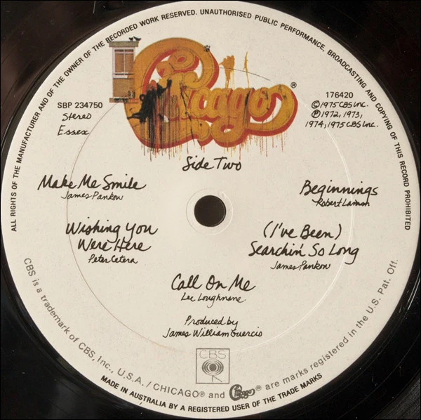 Chicago – Chicago IX - Chicago's Greatest Hits (VG/VG+) – LP, AU 1975 - Image 4