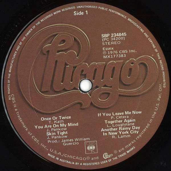 Chicago – Chicago X (VG+/VG+) – LP, AU 1976 - Image 5