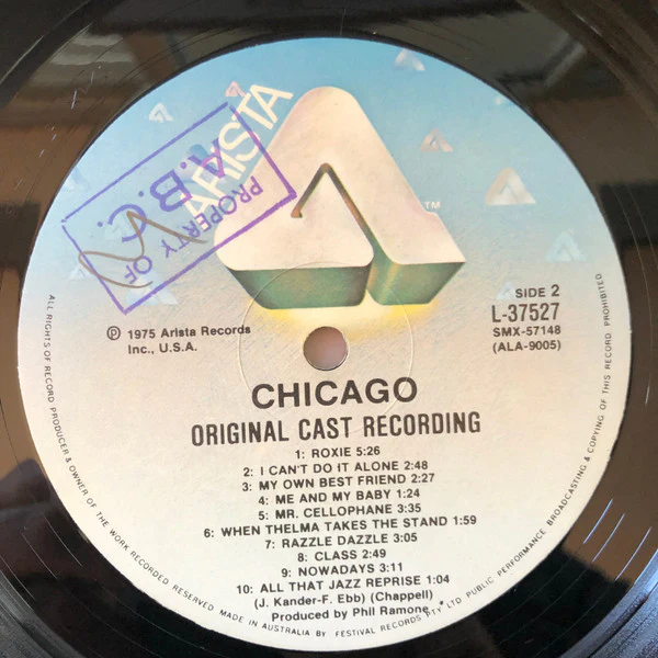 "Chicago" Original Broadway Cast – Chicago (A Musical Vaudeville) (VG+/VG+) – LP, AU - Image 4