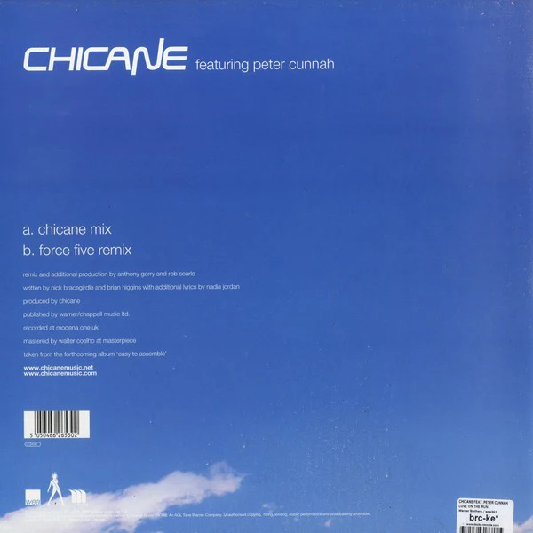 Chicane, Peter Cunnah – Love On The Run (VG/VG) – 12", EU 2003 - Image 2