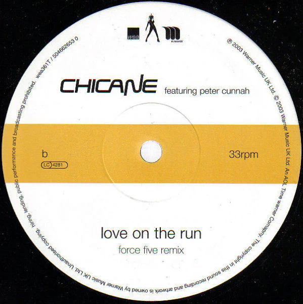 Chicane, Peter Cunnah – Love On The Run (VG/VG) – 12", EU 2003 - Image 4