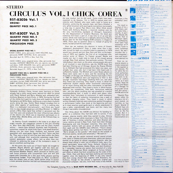 Chick Corea – Circulus Vol. 1 (E/E) – LP, JP 1978, With OBI - Image 3