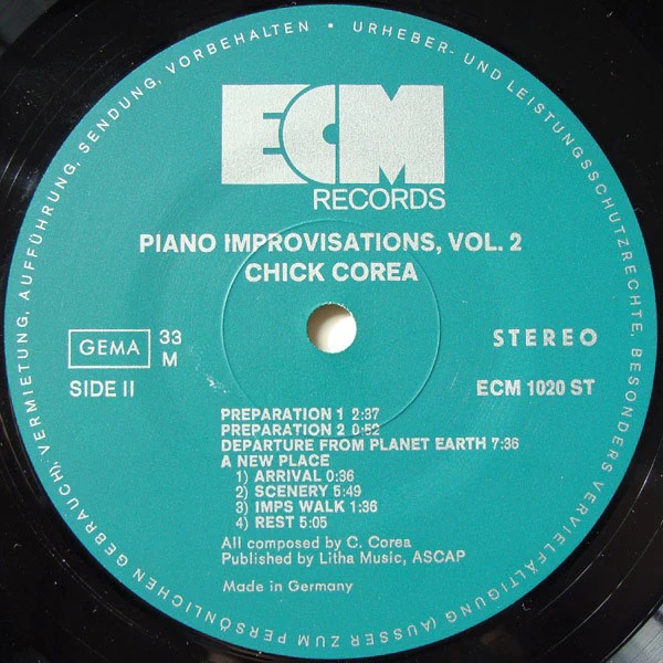 Chick Corea – Piano Improvisations Vol. 2 (VG/G+) – LP, DE 1972 - Image 4