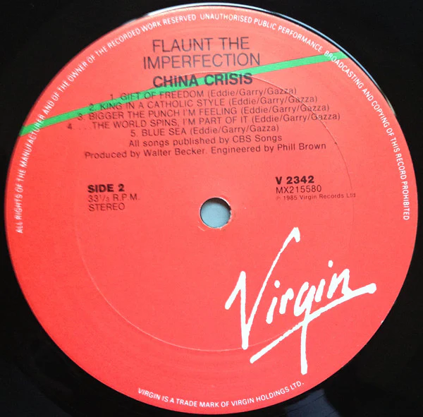 China Crisis – Flaunt The Imperfection (VG/VG) – LP, AU 1985 - Image 5