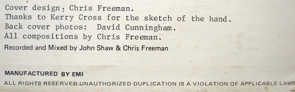 Chris Freeman, John Shaw – Chris Freeman And John Shaw (VG+/VG+) – LP, AU 1981 - Image 5