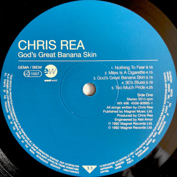 Chris Rea – God's Great Banana Skin (E/E) – LP, UK 1992 - Image 3