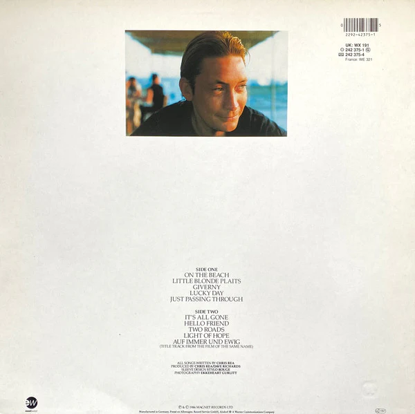 Chris Rea – On The Beach (E/VG+) – LP, UK - Image 2