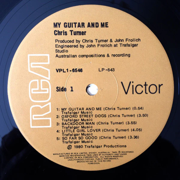 Chris Turner – My Guitar And Me (VG+/VG+) – LP, AU 1980 - Image 3