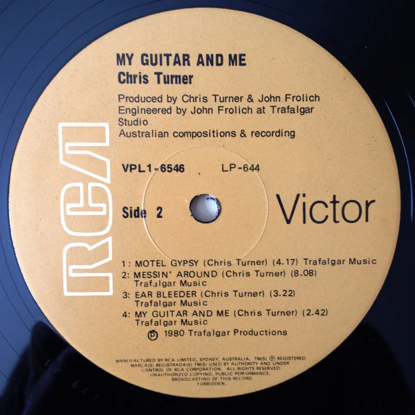 Chris Turner – My Guitar And Me (VG+/VG+) – LP, AU 1980 - Image 4